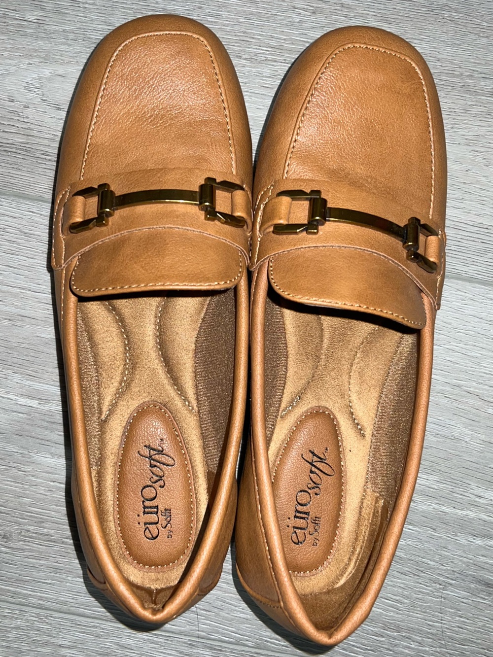 EUROSOFT Kellsie Slip-On Loafers with Gold Accent